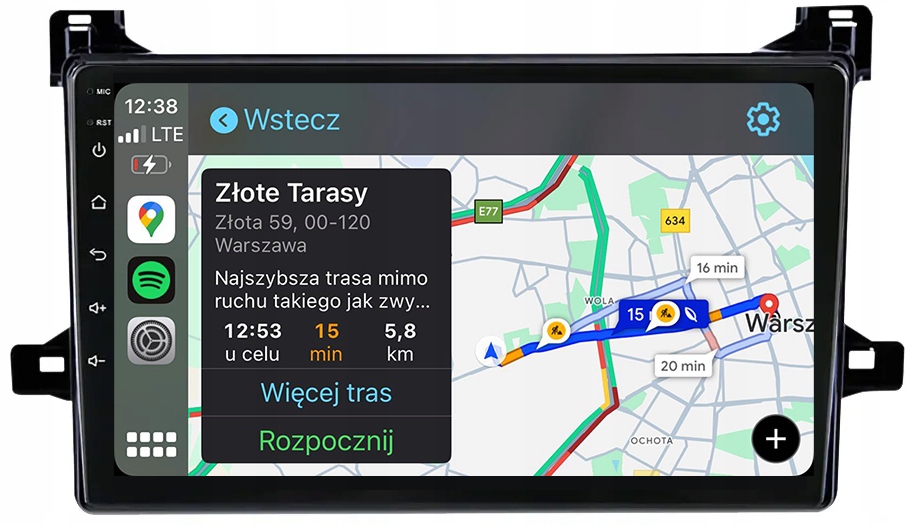 Toyota Prius 2015-2023 Nejnovější Android Rádio Navigace Mapy Carplay