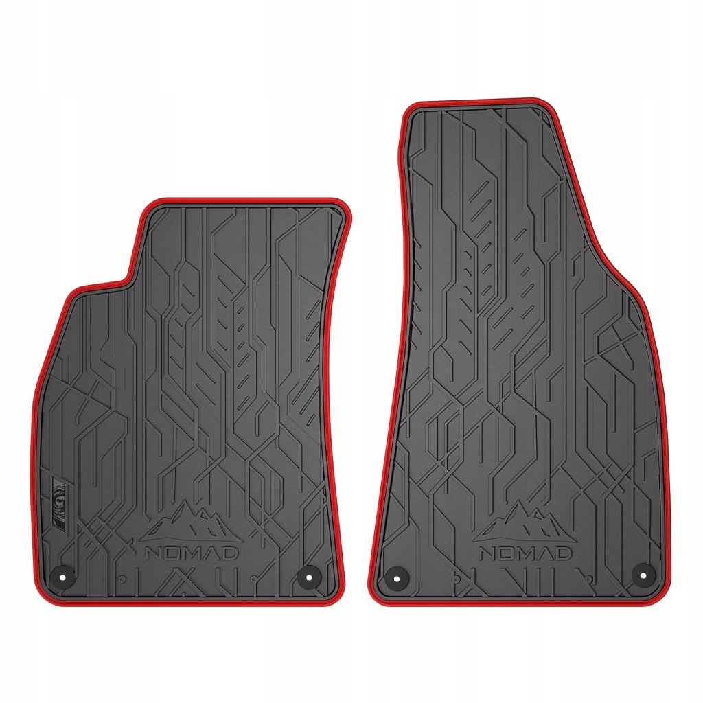 Gumové koberce Nomad Audi A4 B7 2004-2008 červené