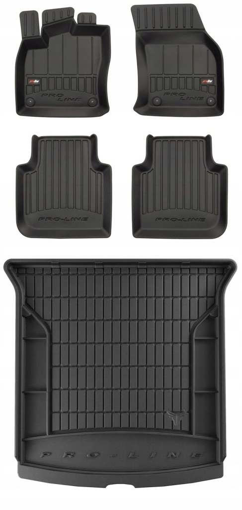 Set 3D gumové rohože Škoda Kodiaq od 2016- s bw