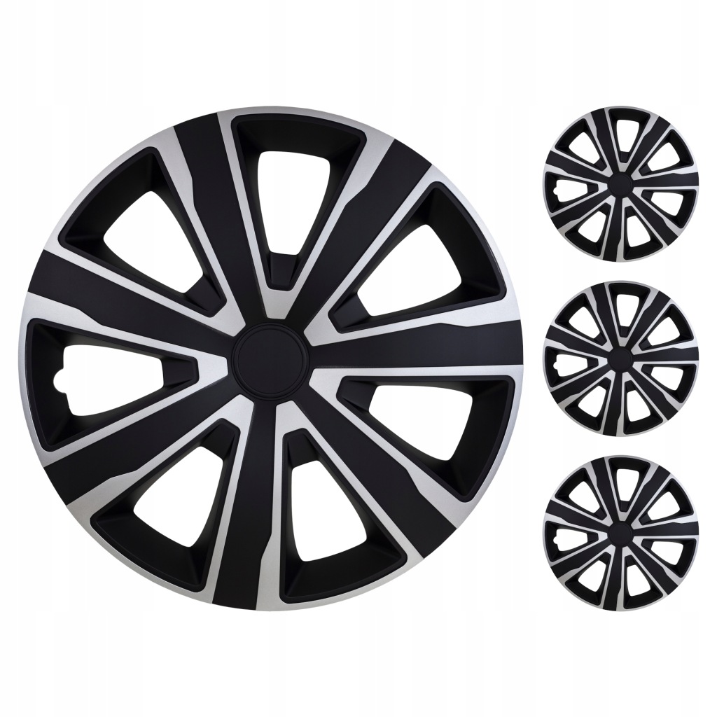 Poklice Tenzo Silver Black 16 palců