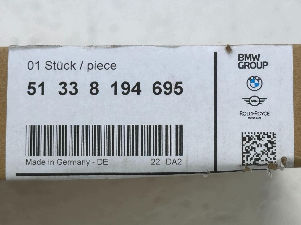BMW 3 E46 Osłona Uszczelka Drzwi Lewych Przód Nowa OE 51338194695 — zdjęcie 5