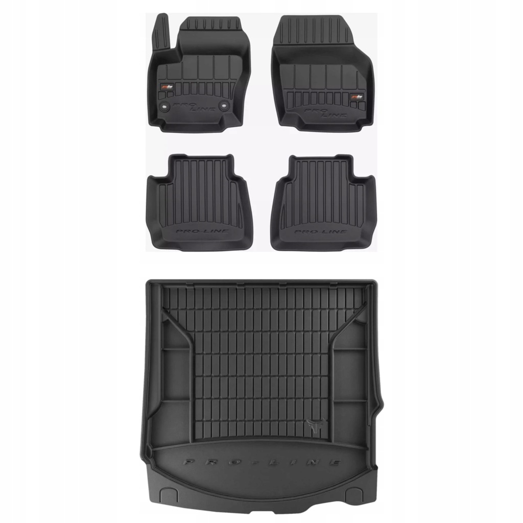 3D gumová sada koberců a rohožek Ford Mondeo IV 2007-2014 Kombi, rozteč mi