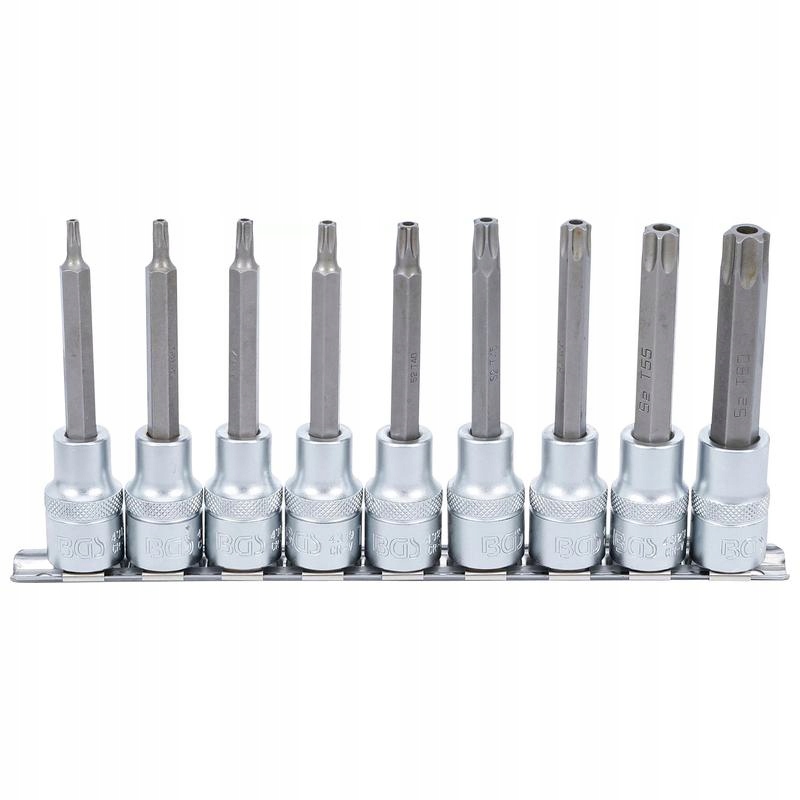 Sada 9 nástavců s bitem Torx TX20-60, pohon 12,5 mm (1/2") Bgs 5178