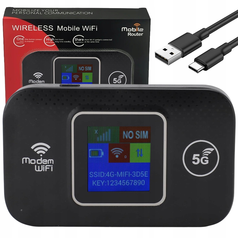 Přenosný WiFi router 4G Lte 150Mbps Malý a lehký Ideální na cesty