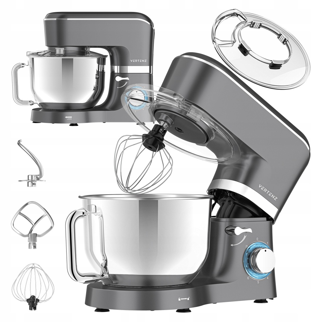 Planetární kuchyňský Robot Vertenz Cosmiq 40 Silver 4 nástavce Misa 5,5 l