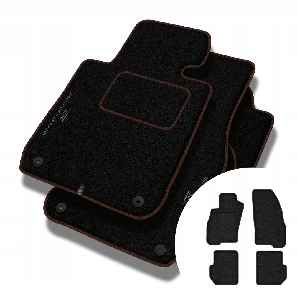 Velurové koberce Performance pro Fiat Punto Evo 2009-2012