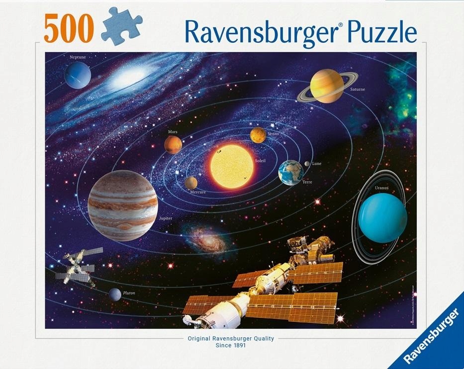 Skládačka Kreativní zábava Puzzle Manuální 500 dílků Sluneční soustava