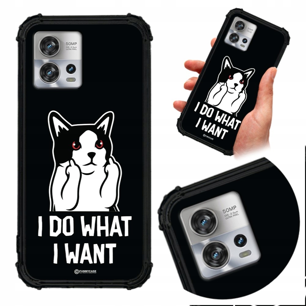 pouzdro Anti-shock pro Motorola Edge 30 Fusion Zvířata Animal Anarchy Vzory