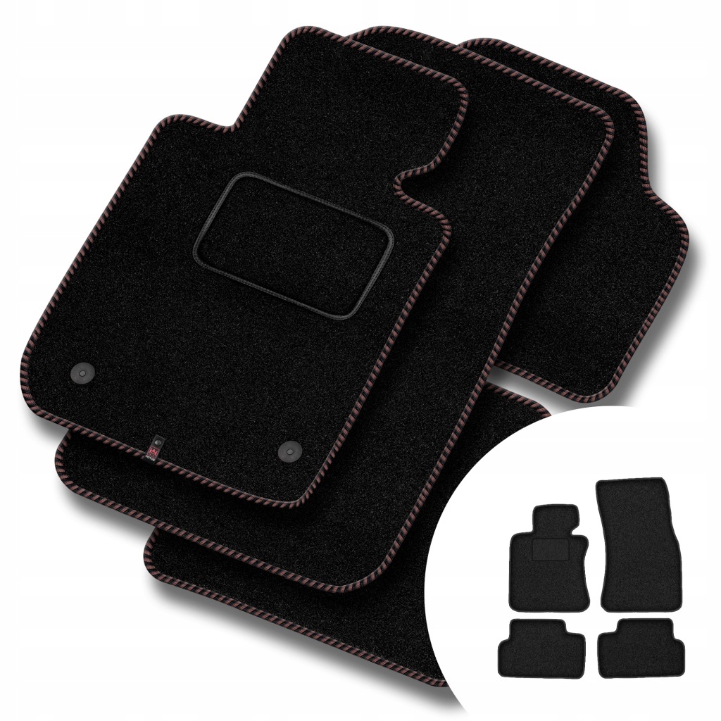 Velurové koberce Streak pro Bmw řady 6 E64 2003-2010 Cabrio
