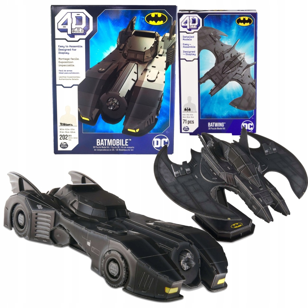 Puzzle 4D Build Batman Batmobile A Batwing 3D Modelů Aut K Sestavení