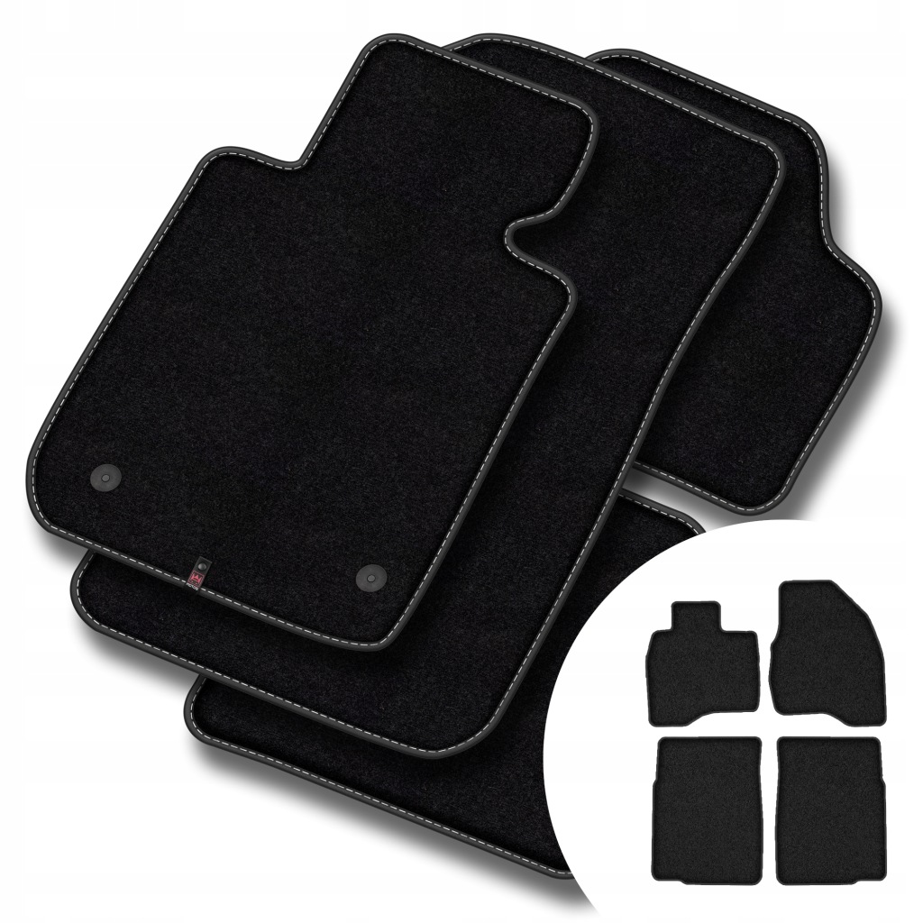 Velurové koberce Premium pro Ford Explorer V 2010-2019, délka koberce