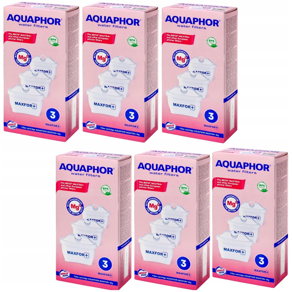 Filtrační Vložka Aquaphor Maxfor+ Mg hořčík 18 ks