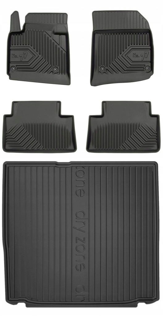 Set 77 Gumové rohože a rohože Citroen C5 3 Kombi 2008-2017