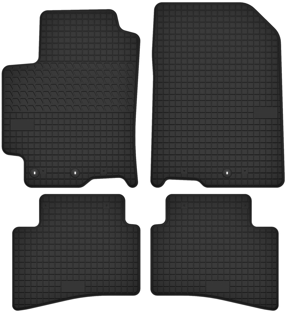 Gumové koberce pro Kia Rio IV (od roku 2017) Dedikované Komplet Bez Zápachu