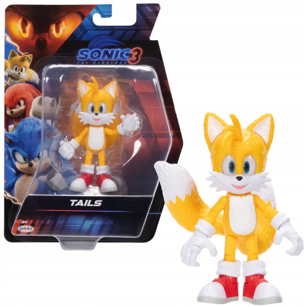 Figurka Tails Sonic 3 The Hedgehog 12,7 CM 20 Artikulačních Bodů Originál