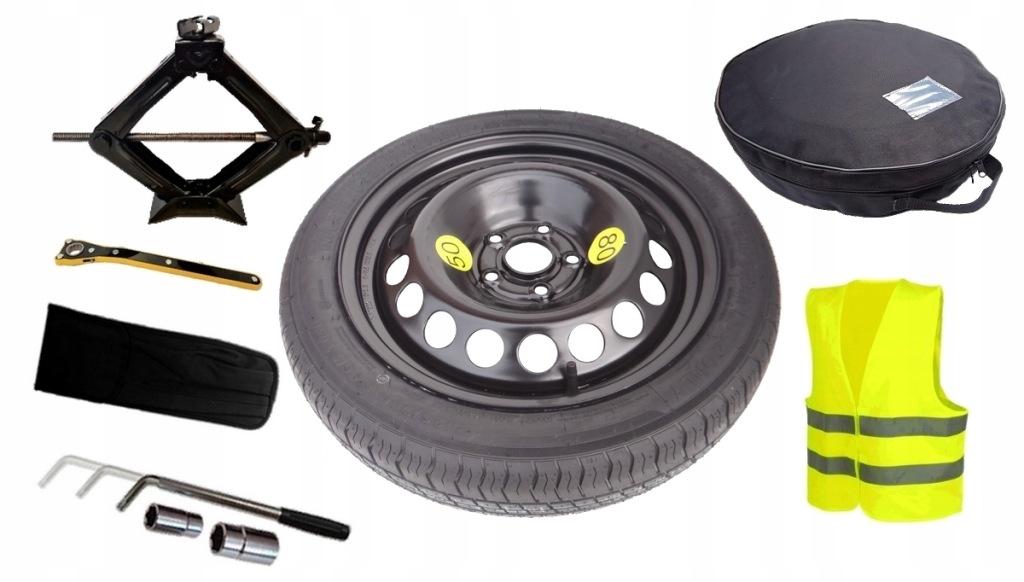 Dojezdové kolo 5x105 Opel Astra J K benzín 115/70R16 Sada
