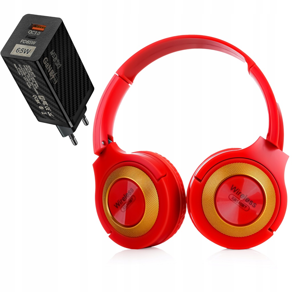 Bezdrátová Sluchátka Bluetooth Radio Čtečka Sd