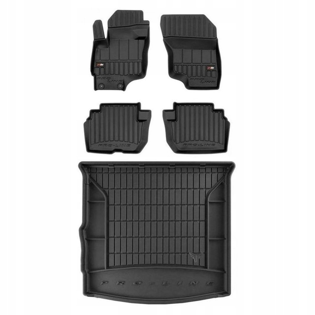 3D gumová sada koberců a rohožek Mitsubishi Outlander III 2012-2022 Hybrid