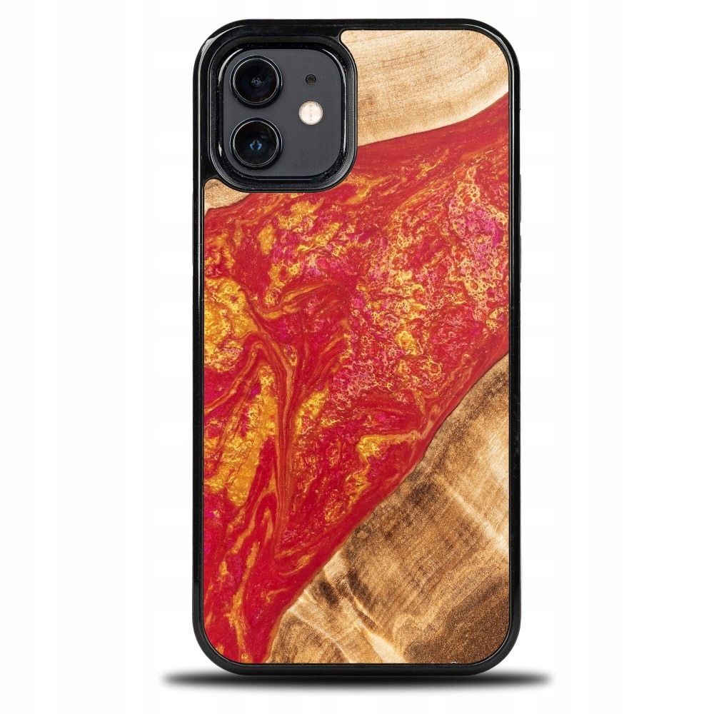 Pouzdro Bewood Unique pro iPhone 12 12 Pro Neonové Paříž