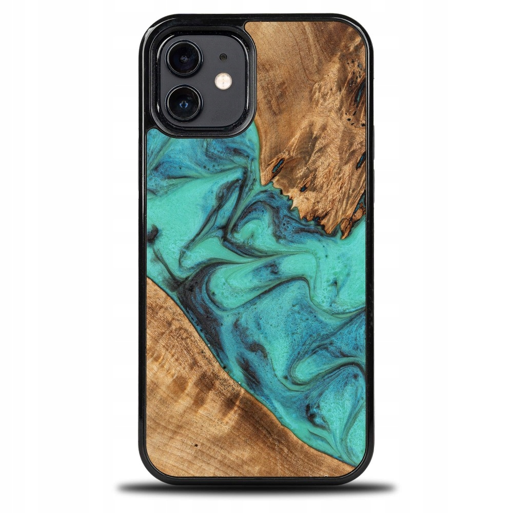 Pouzdro Bewood Unique pro iPhone 12 12 Pro tyrkysové