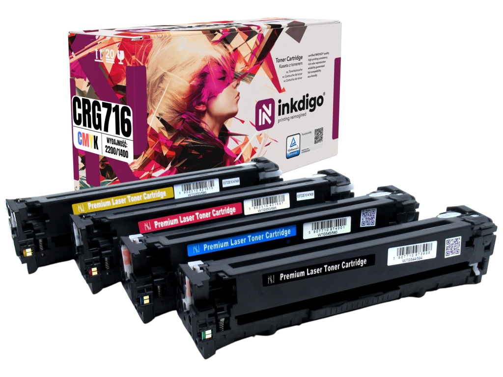 4x Náhrada CRG716 pro Canon I-sensys Mf 8030 8040