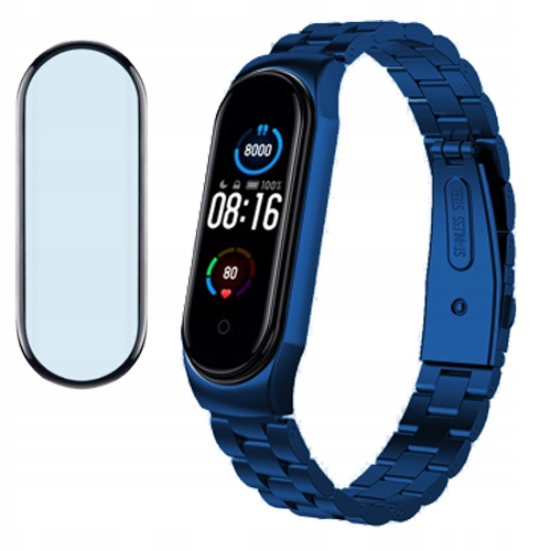 Kovová Čelenka Sklo pro Xiaomi MI Band 5 Barvy