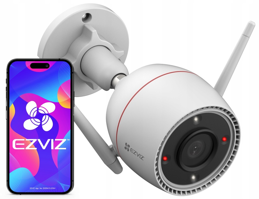 Venkovní WiFi kamera 4Mpx Ezviz H3c 4MP Barva 24/7 Detekce Odstrašení