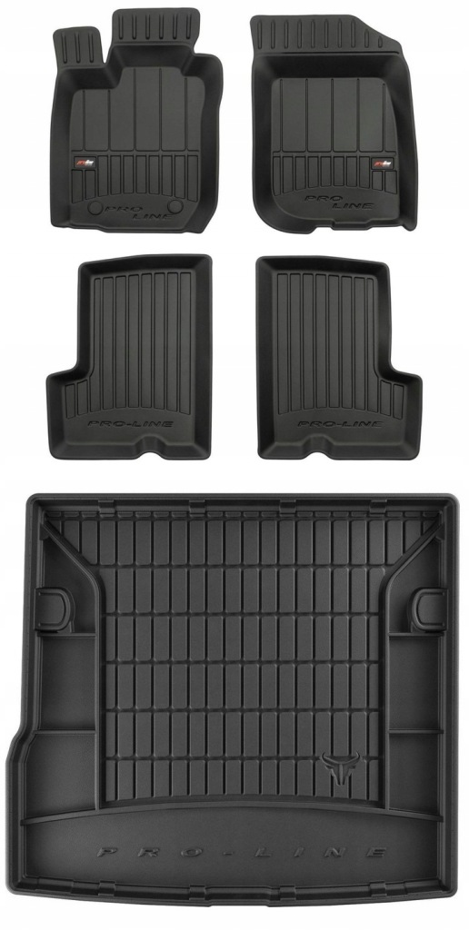 Set 3D Koberce a rohož do kufru Dacia Duster 1 2010-2017