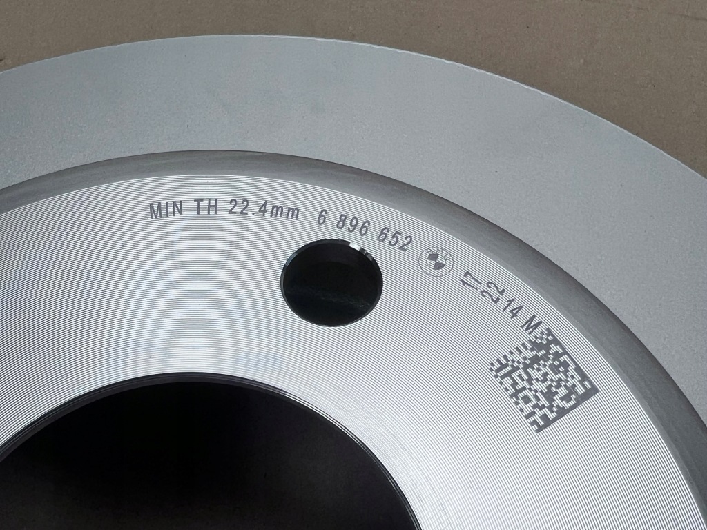 BMW 5 F10 F11 Tarcze Hamulcowe Przednie Przód Nowe OE 6896652 — zdjęcie 4