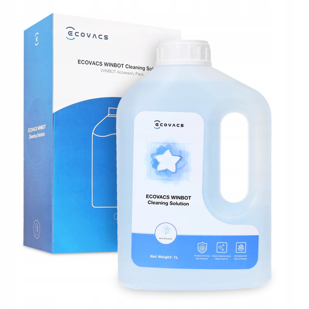 Ecovacs Originální čisticí roztok na mytí skleněných povrchů 1 l