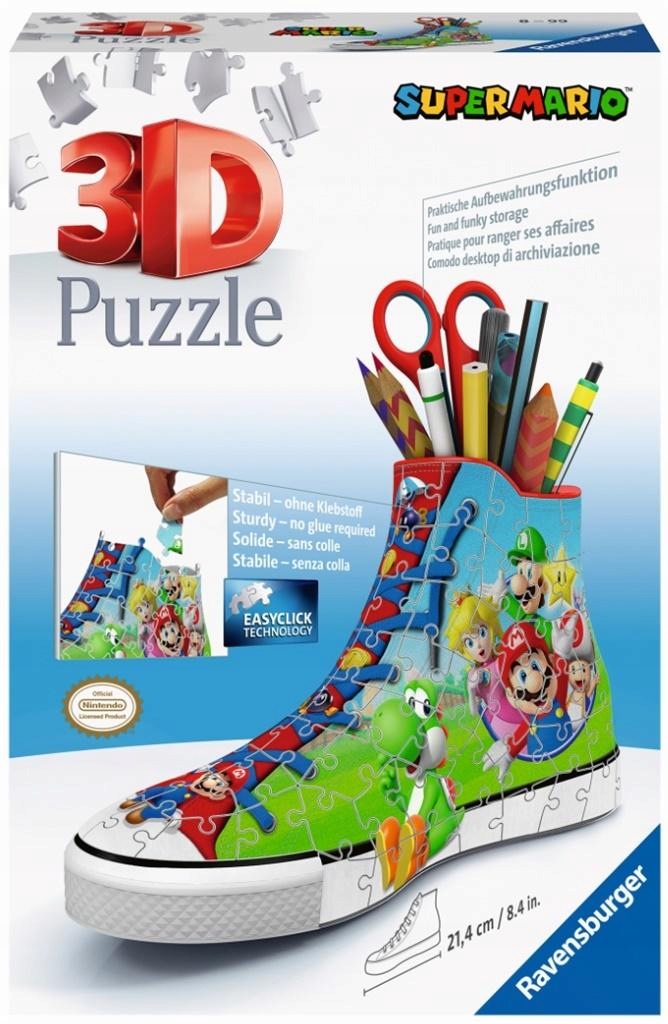 Prostorové Puzzle pro Celou rodinu Mario Rozvíjí Představivost