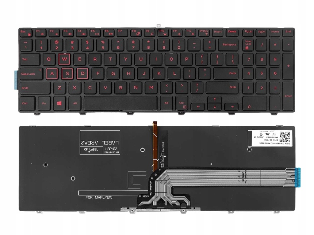 Klávesnice Dell 15-7559 Inspiron Podsvícená Červená