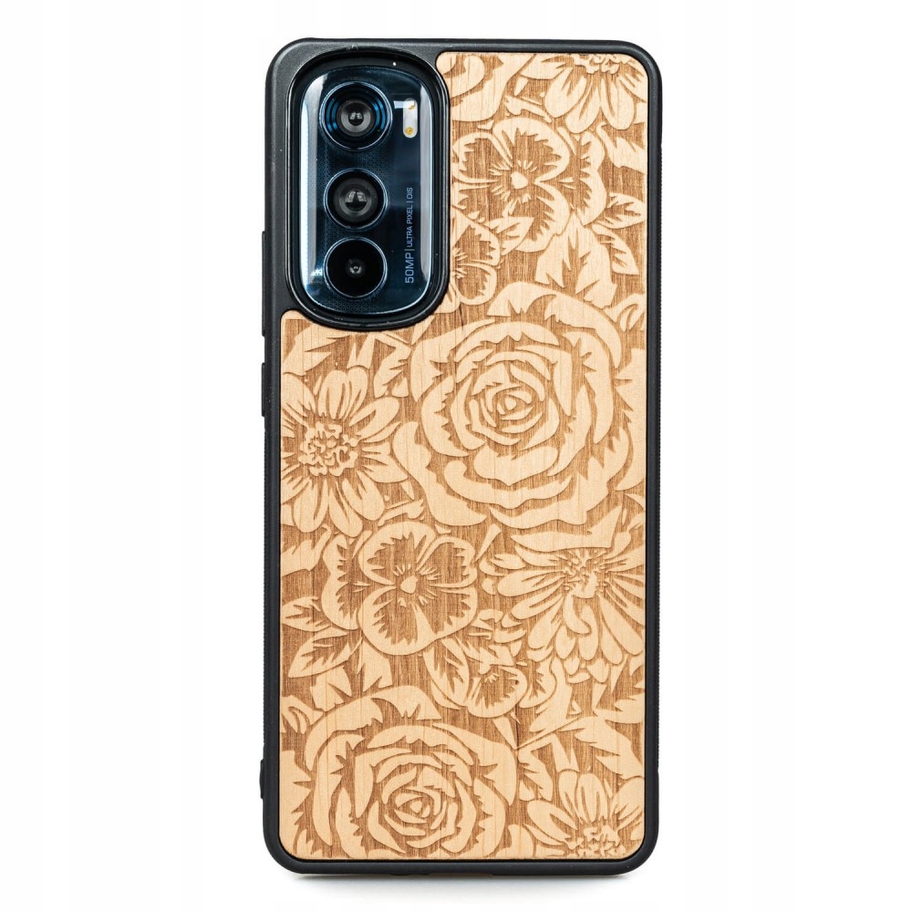 Dřevěné Pouzdro Bewood Motorola Edge 30 Růže Aniegre