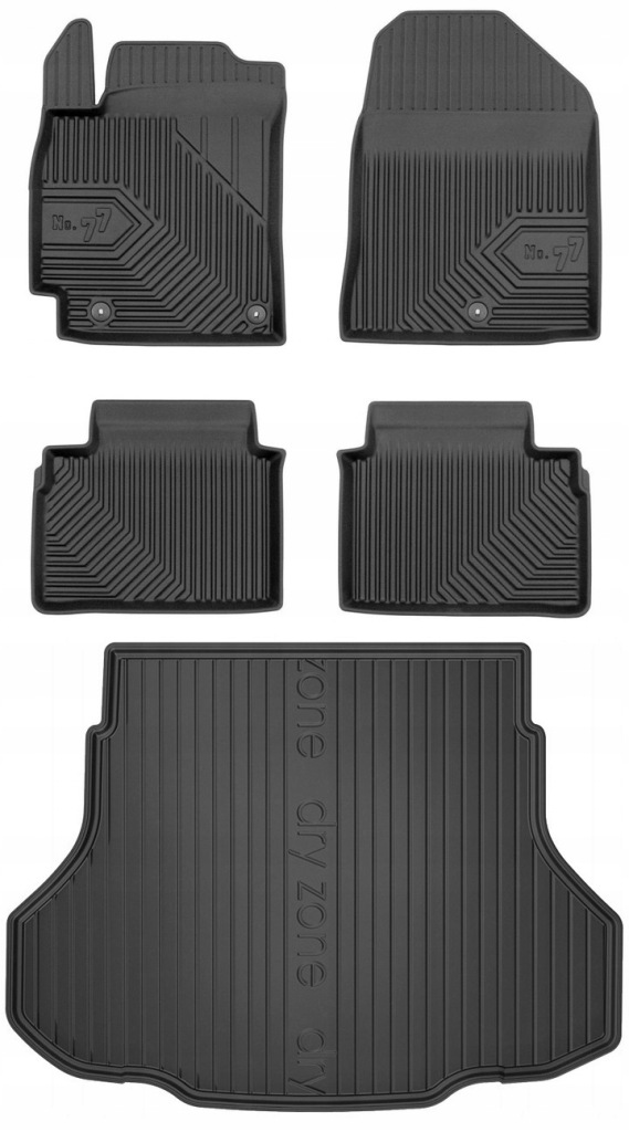 Set 77 Koberce a rohože Hyundai Elantra 7 Sedan od roku 2020