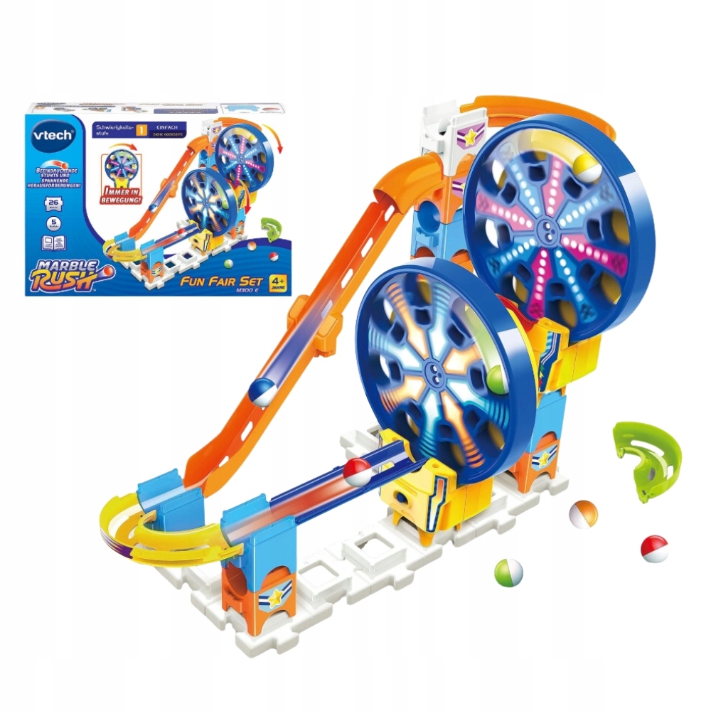 Vtech Marble Rush M300 Kuličková Dráha Pro Děti Veselé Městečko Sada