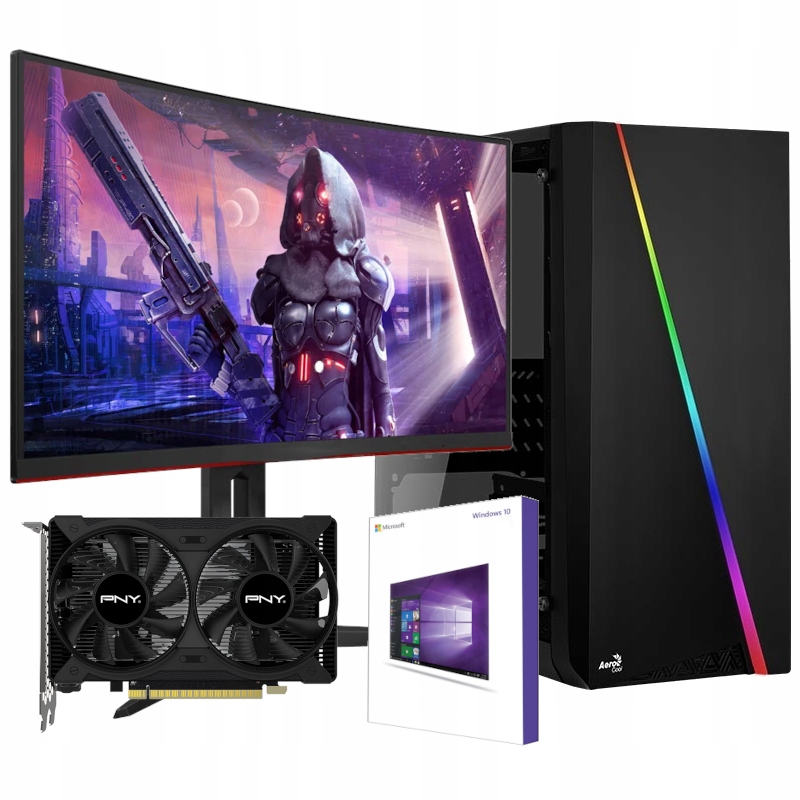 Herní Set Amd Gtx 1650 16GB 240SSD 22"