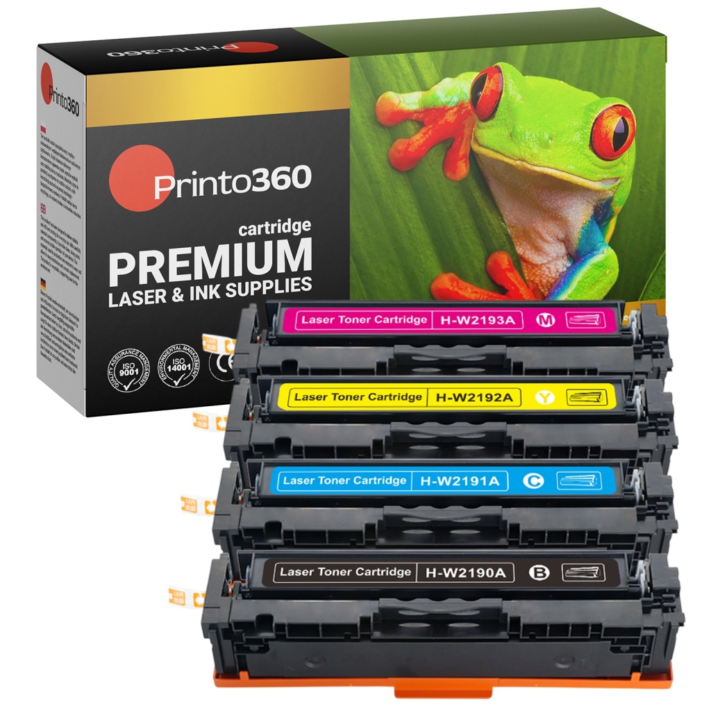 Sada X4 Tonerů W2190X W2191X W2192X W2193X Pro Hp Color Laserjet 3202 3302
