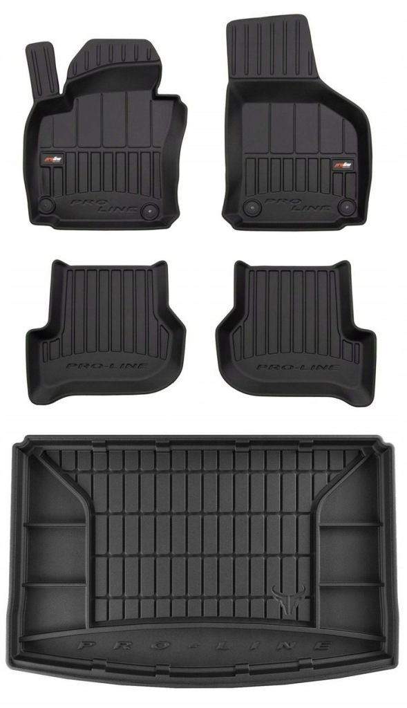 Set 3D gumové rohože Vw Golf Plus 2005-2014 d