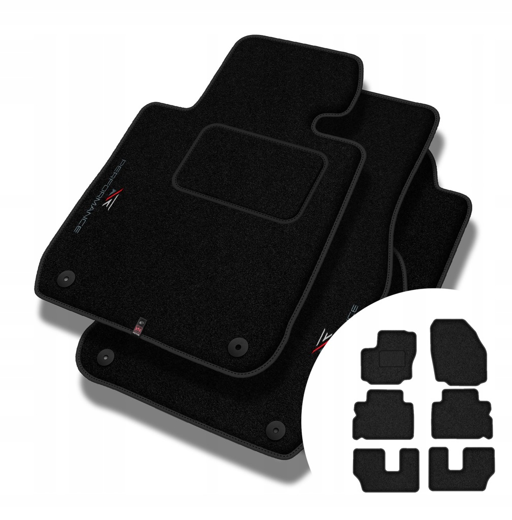Velurové koberce Performance pro Ford Galaxy II 2006-2015