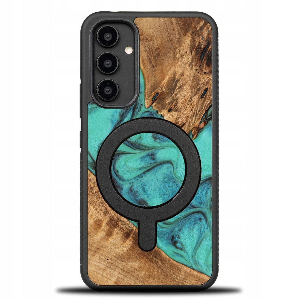 Pouzdro Bewood Unikátní pro Samsung Galaxy A54 5G tyrkysové s MagSafe