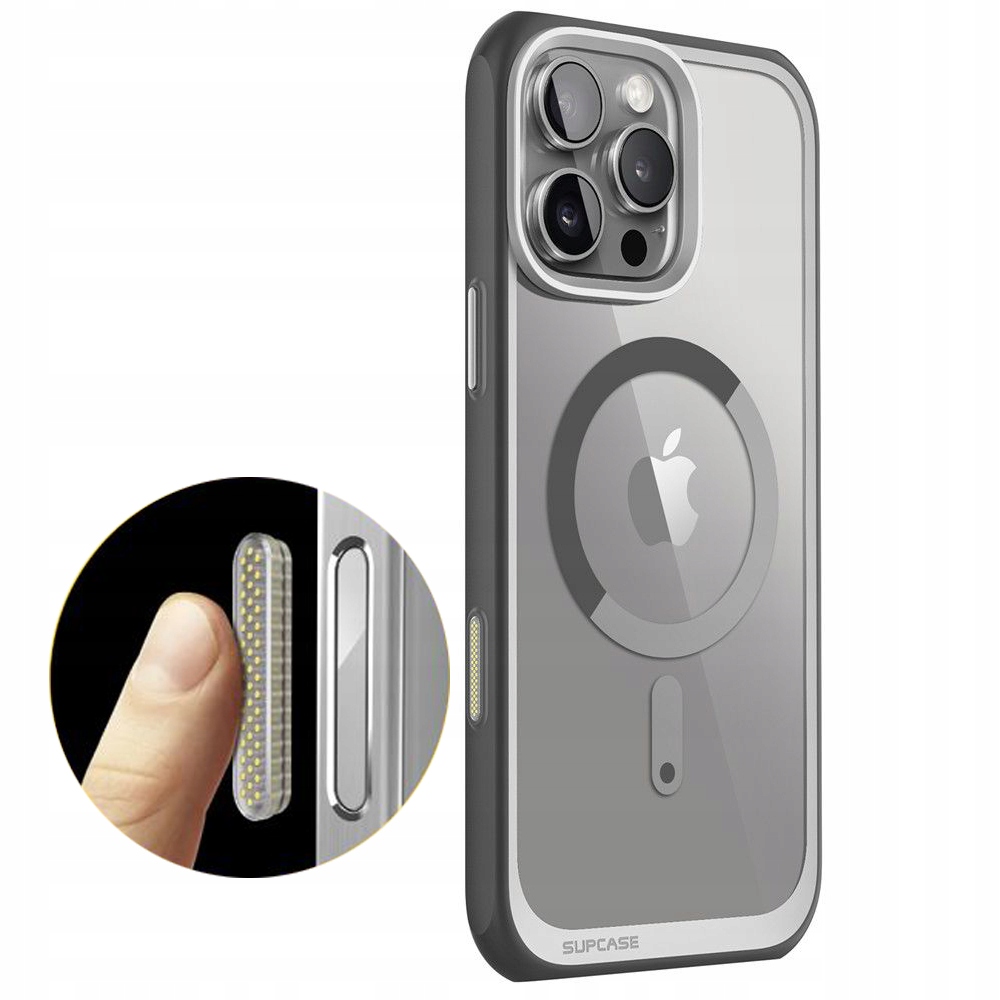 Supcase Průhledné Pouzdro Pro Iphone 16 Pro Max – Citlivé Tlačítko