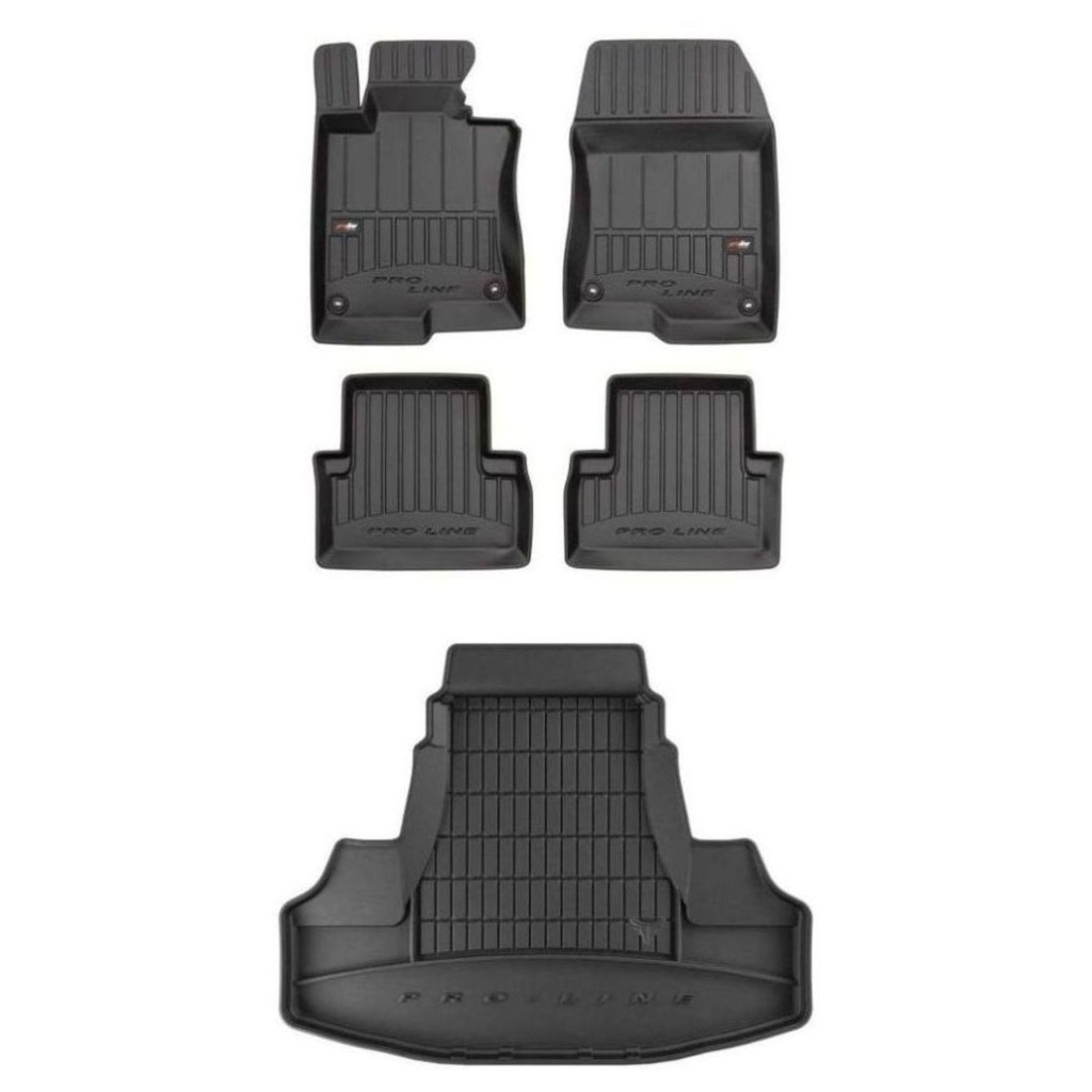 3D gumová sada koberců a rohožek Honda Accord VIII 2008-2015 Sedan, bez reg