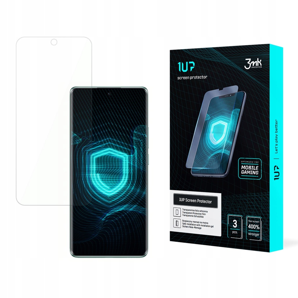 [3ks] Protinárazová fólie 3mk 1UP pro Oppo Reno 12 Pro