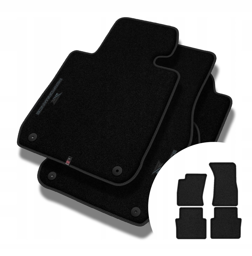 Velurové koberce Performance Premium pro Audi A8 II D3 2002-2009