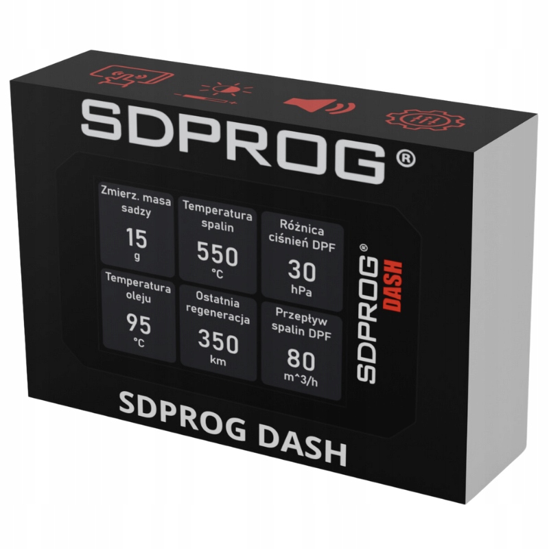 Monitor parametrů Dpf Sdprog Dash K2 rozhraní Sdprog Obd Pro Kia Hyundai