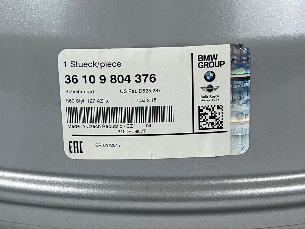 Mini R60 R61 felga 8jx18 et52 9804376 antracyt — zdjęcie 6