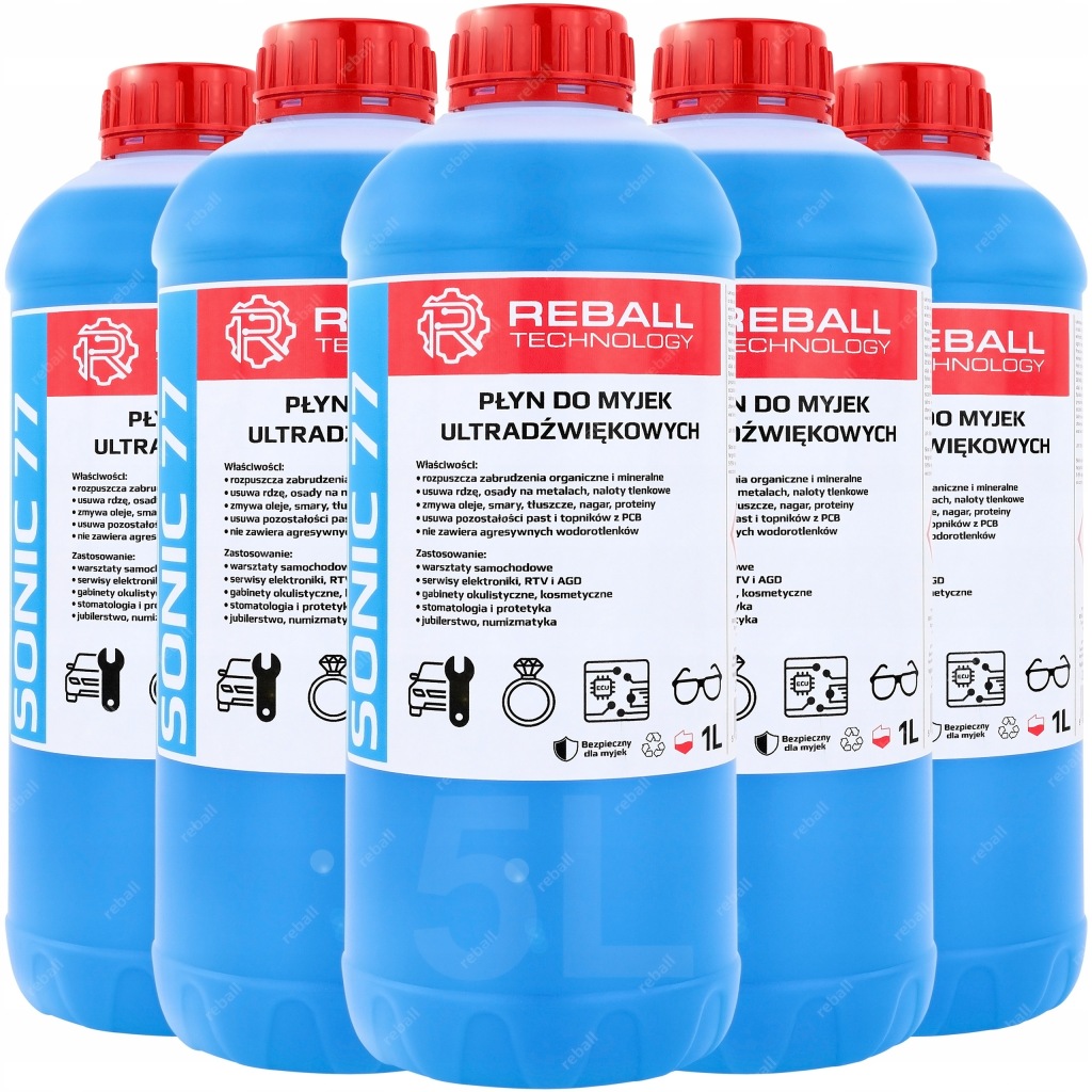 Ultrazvuková Čisticí Kapalina Univerzální, Účinně Myjící, 5 L Sonic 77