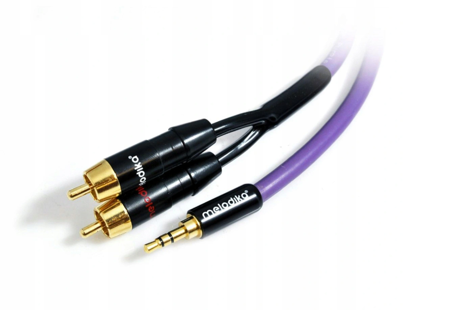 Melodika MDMJ2R50 Kabel Jack 3,5 2RCA Cinch 5 m