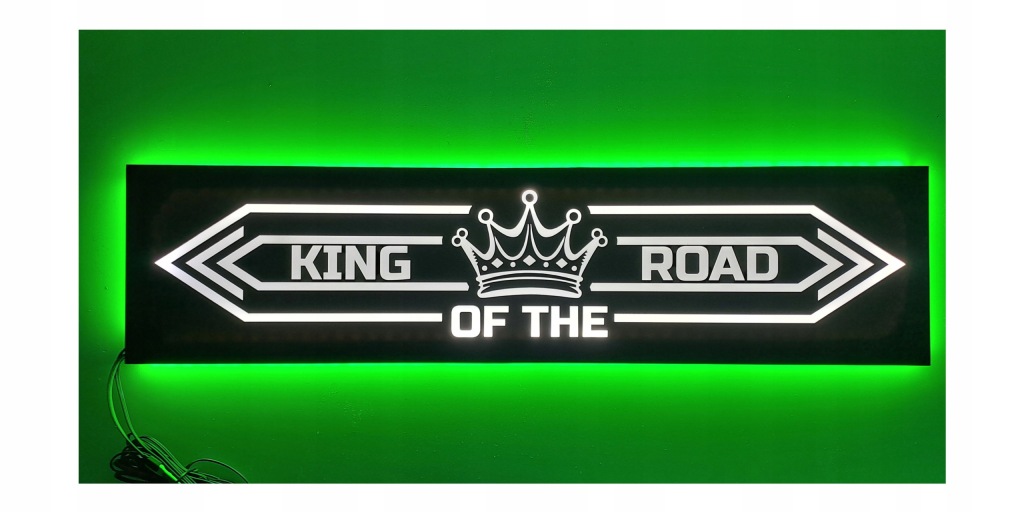 Led tabule King of the Road nad postel s osvětlením kabiny Tir Lkw