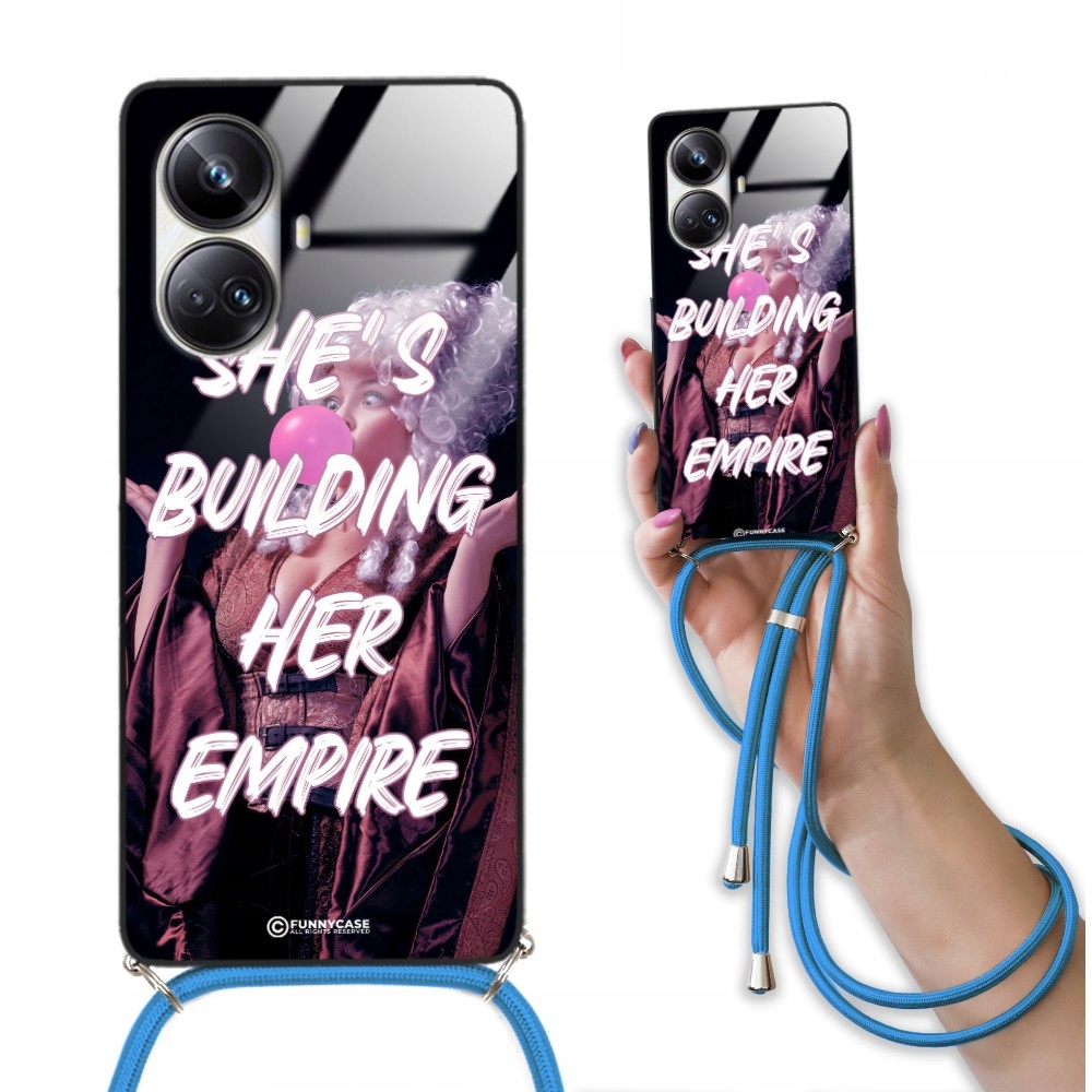 Pouzdro Pro Realme 10 Pro Plus 5G Crossglam Modré třídy Elegantní vzory